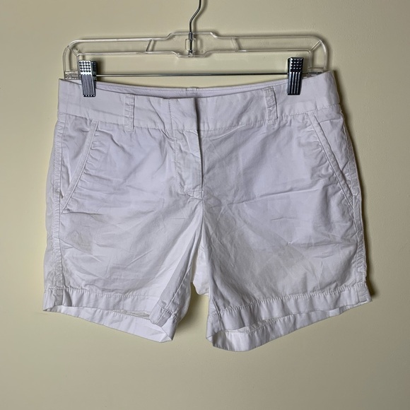 J. Crew White Chino Shorts Size 0 - Picture 1 of 6
